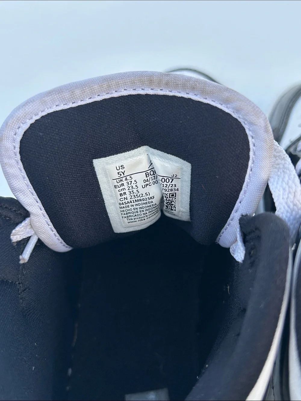 Nike Black White Gold Jordan Ones Sneakers